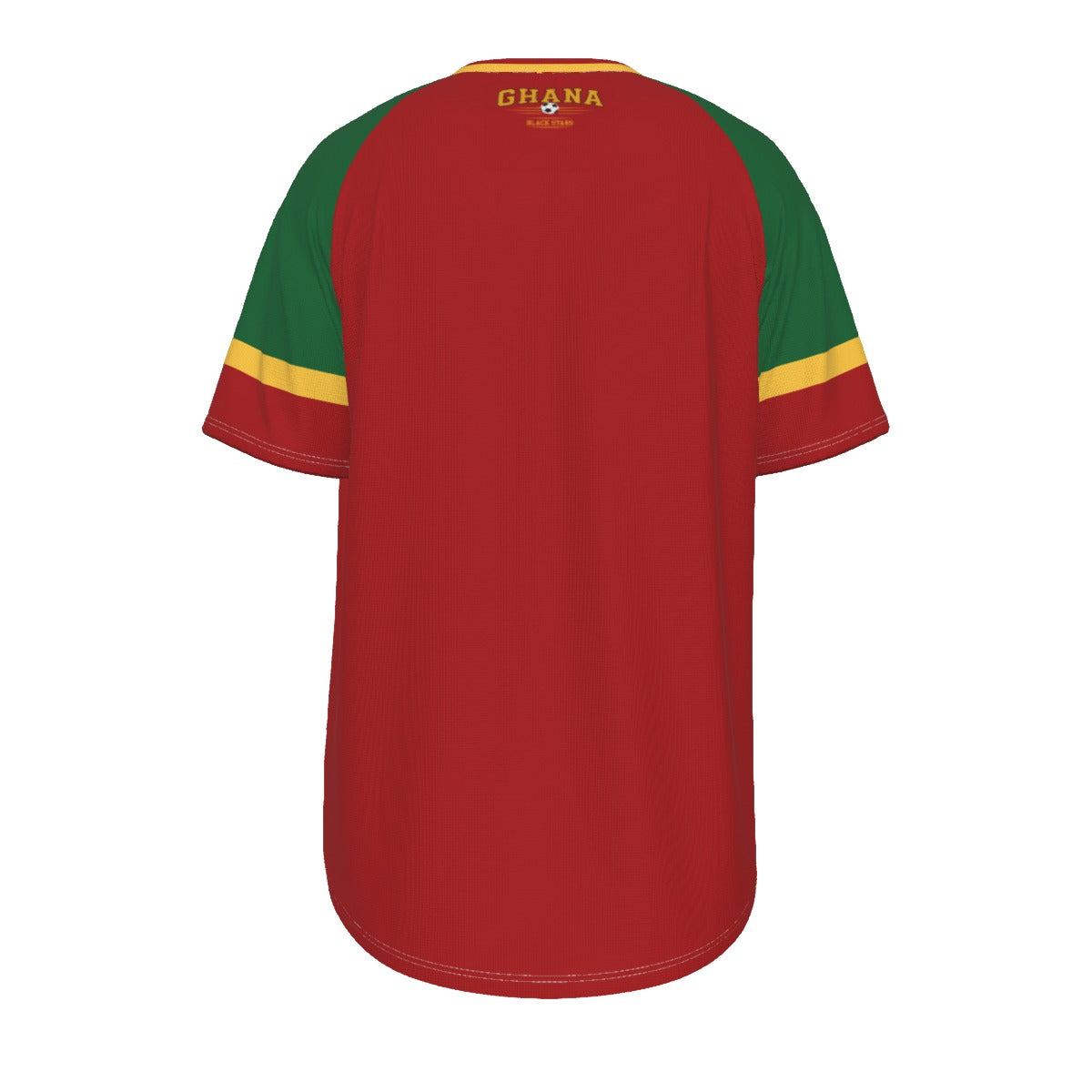 Ghana Soccer T-Shirt Red Green Yellow – Ghana Football Shirt Black Stars Fan Tee streetwear fashion product image 5