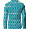 White Smoke Men'S Plaid Long-Sleeve Shirt with 3D Digital Printing, Suitable for Casual Outings, Entertainment, And Gatherings