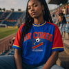 DR Congo Soccer T-Shirt Blue Red – DR Congo Football Shirt Les Léopards Fan Tee