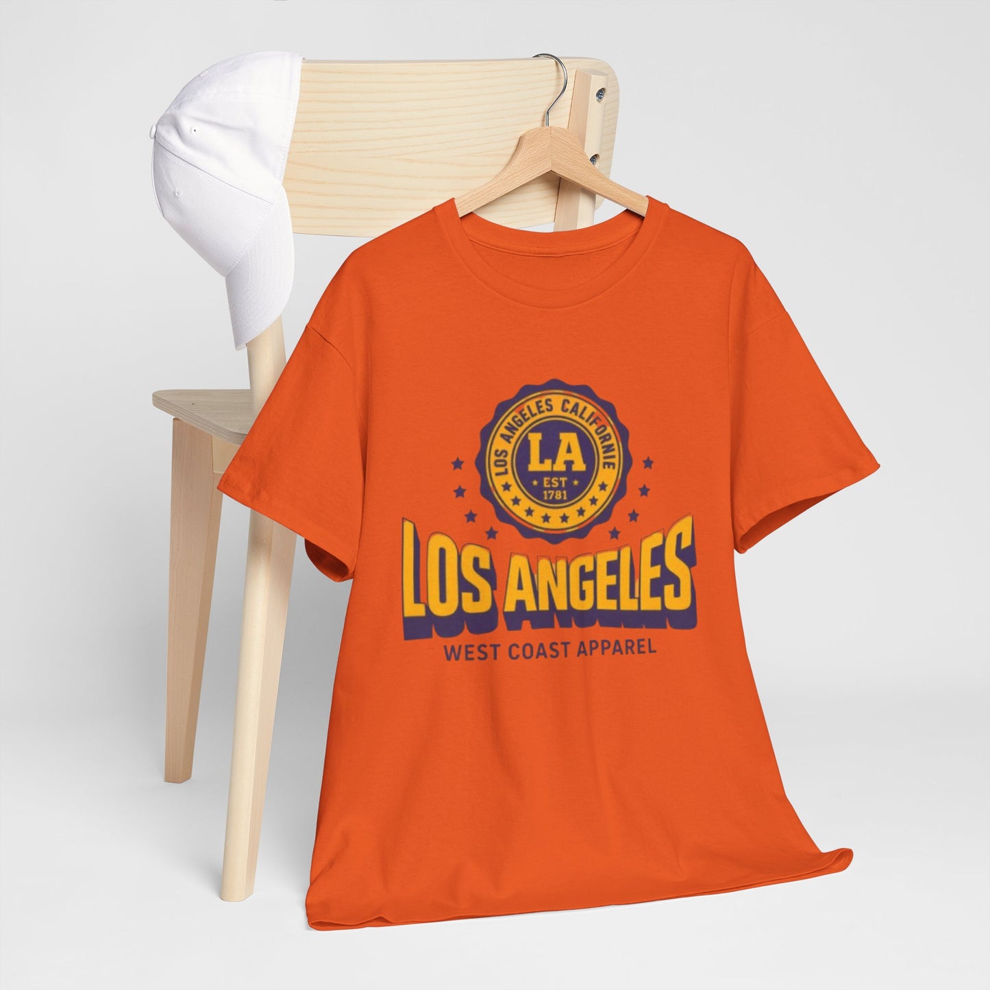 Chocolate Los Angeles West Coast Apparel Graphic T-Shirt – Retro City Streetwear Tee