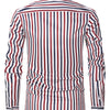 White Smoke A Men'S Casual Light Business Striped Long-Sleeve Shirt - Tailored Fit with Wrinkle-Resistant Fabric, Suitable for All Seasons - Perfect for Business Commuting, Casual Gatherings, And Dates - Can Be Given As a Gift