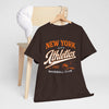 Dark Slate Gray New York City Athletics Baseball Club Tee — Retro 1962 Baseball Graphic Shirt