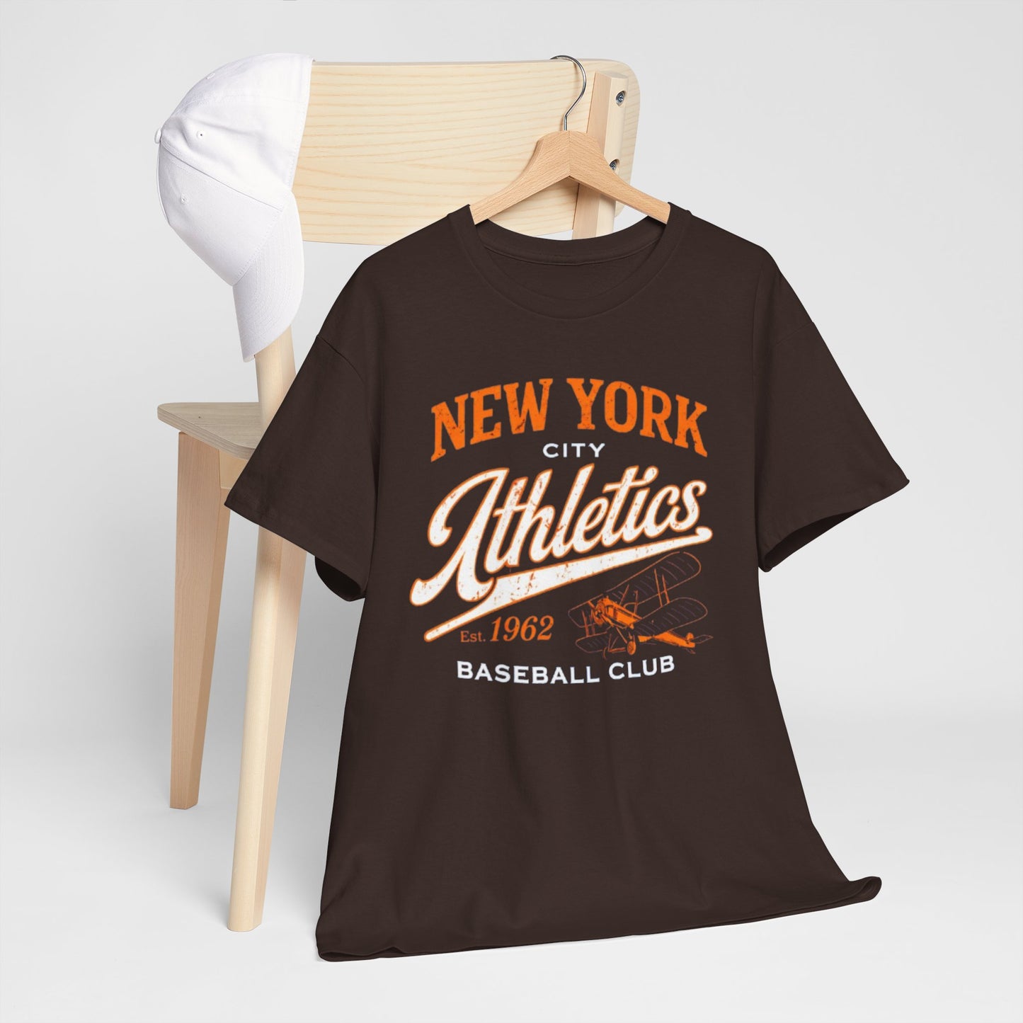 New York City Athletics Baseball Club Tee — Retro 1962 Baseball Graphic Shirt