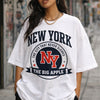 Lavender New York The Big Apple Tee — NY City That Never Sleeps Graphic T‑Shirt