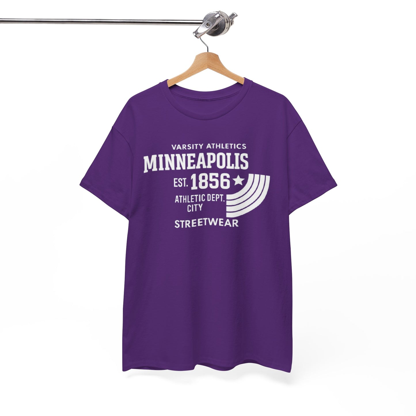 Minneapolis Varsity Athletics T-Shirt — Retro Streetwear City Tee (Est. 1856)