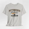 Gray Pittsburgh Football T‑Shirt — Heinz Field Vintage Crew Tee