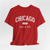 Chicago 'Men in Red' Vintage Tee – lightweight game day shirt, football shirt, image 1.0