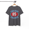White Smoke Chicago College 85 Vintage Sports Tee