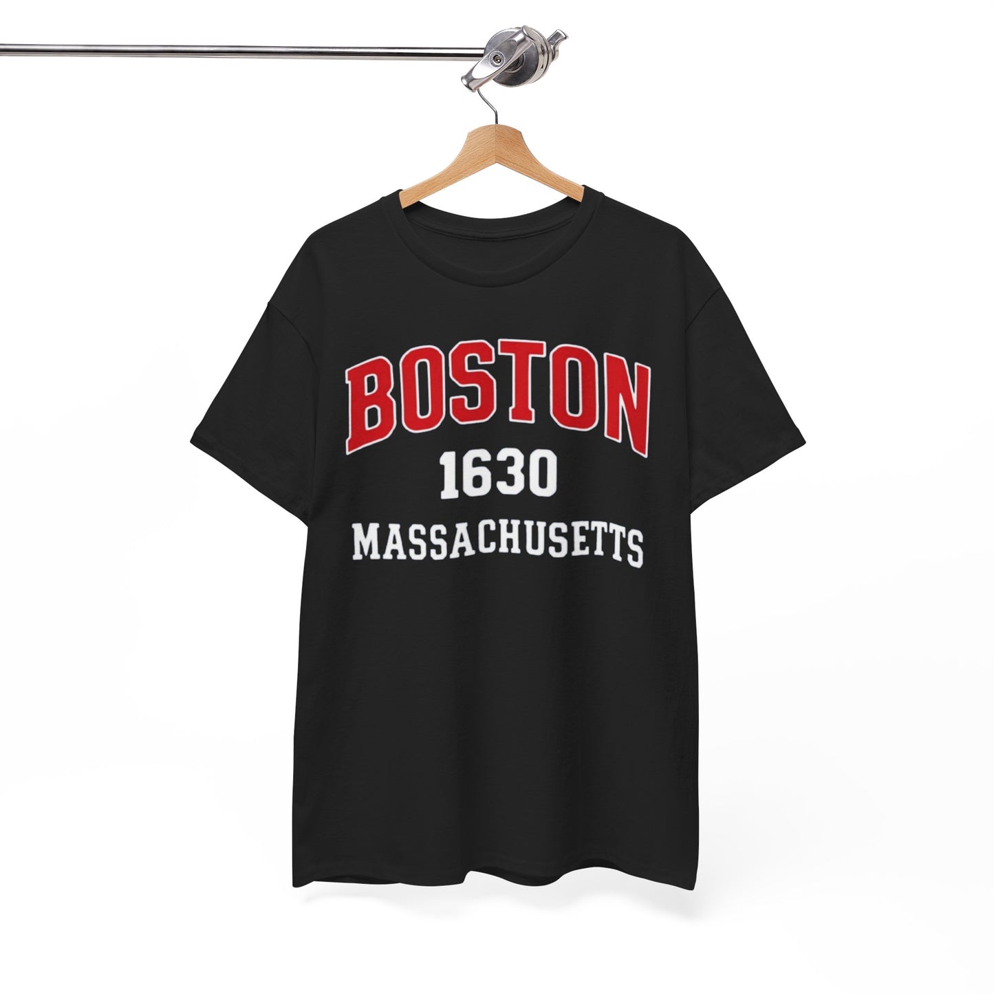 Boston 1630 Massachusetts T-Shirt College style Retro campus tee