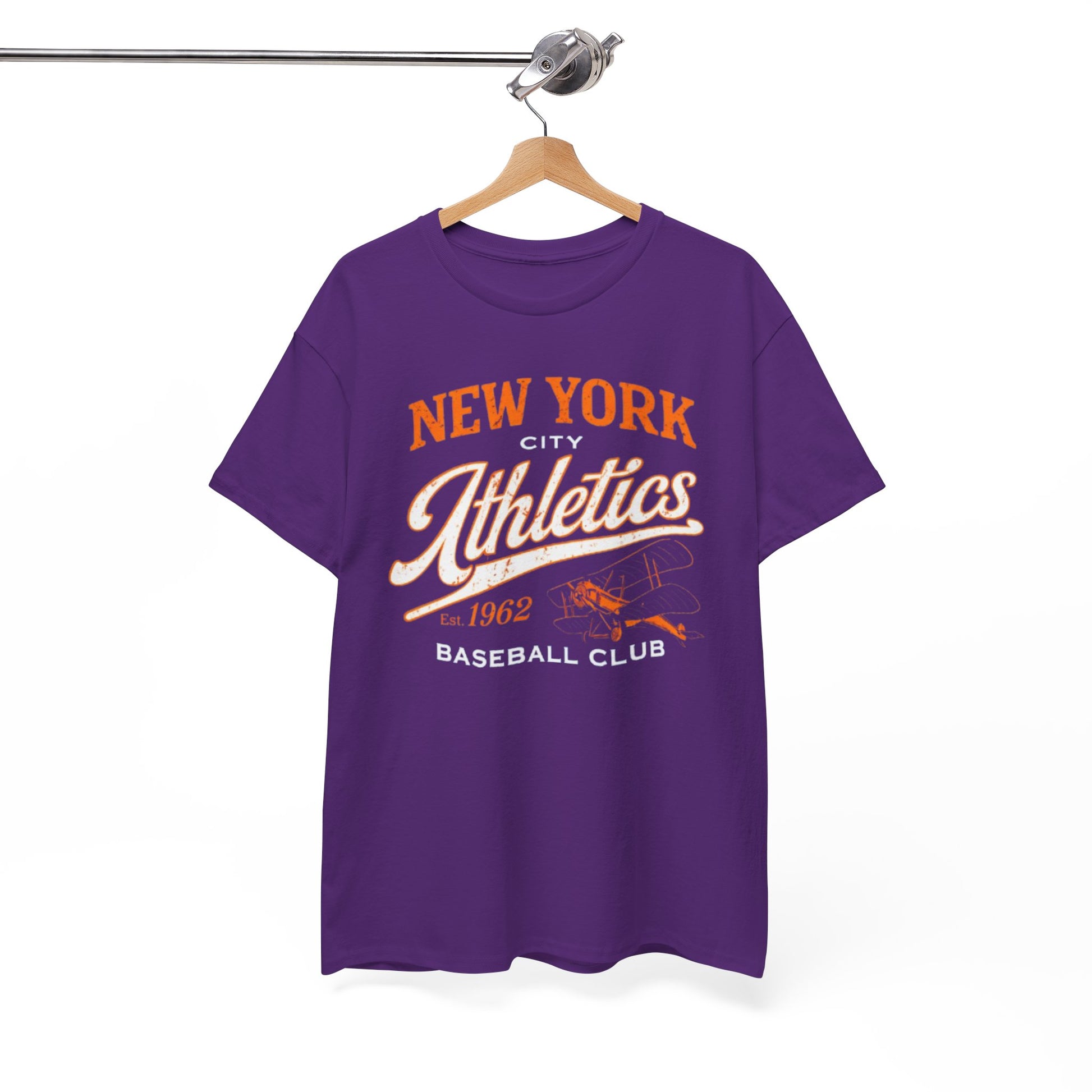 White Smoke New York City Athletics Baseball Club T-Shirt — Retro 1962 Vintage Sports Tee