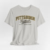 Gray Pittsburgh Football Tee – Vintage Collegiate Crewneck T-Shirt