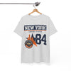White Smoke New York Empire State '84 Graphic Tee — Vintage City Skyline T‑Shirt