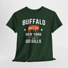 Dark Slate Gray Buffalo New York "The Queen City" Go Bills T-Shirt