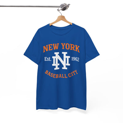New York Baseball City Tee — Est. 1962 Vintage Sports T-Shirt – breathable comfort wear, football shirt, image 1.0