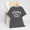 Dim Gray Phoenix 602 Tee — Retro Arizona City Shirt (Est. 1867)