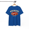 White Smoke New Orleans Crescent City T-Shirt — Vintage Est. 1718 Tee
