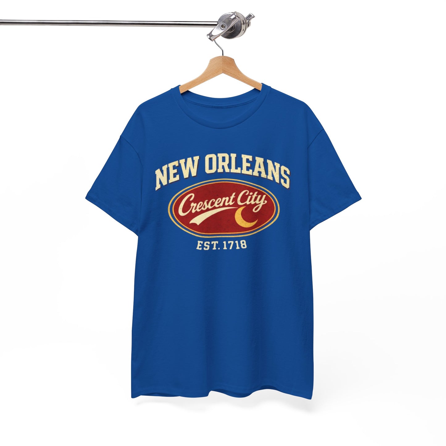 New Orleans Crescent City T-Shirt — Vintage Est. 1718 Tee