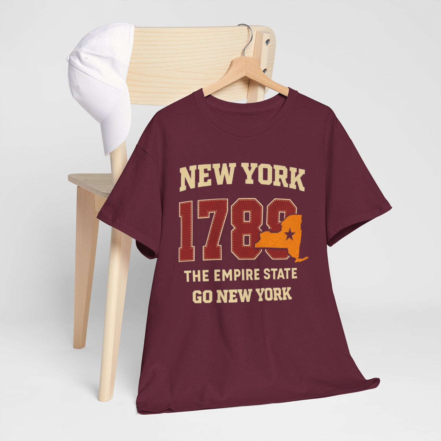 New York 1788 T-Shirt — Empire State Vintage Graphic Tee
