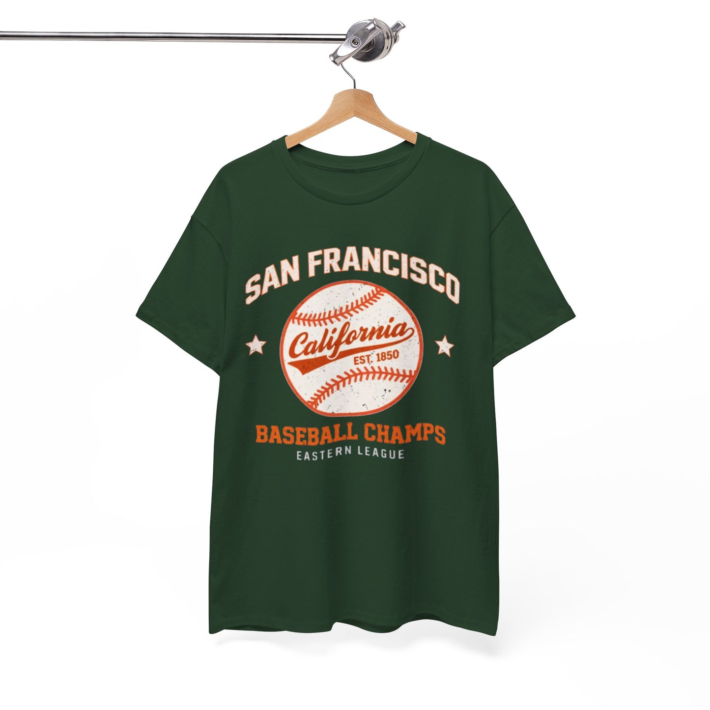 White Smoke San Francisco Baseball Champs Tee — California Vintage Baseball Graphic T-Shirt