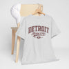 Light Gray Detroit Motor City T‑Shirt — Vintage Automotive Graphic Tee