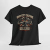 Iron City Culture Built by Work Raised by Steel T-Shirt – Industrial Worker Vintage Graphic Tee – breathable comfort wear, football shirt, image 1.0