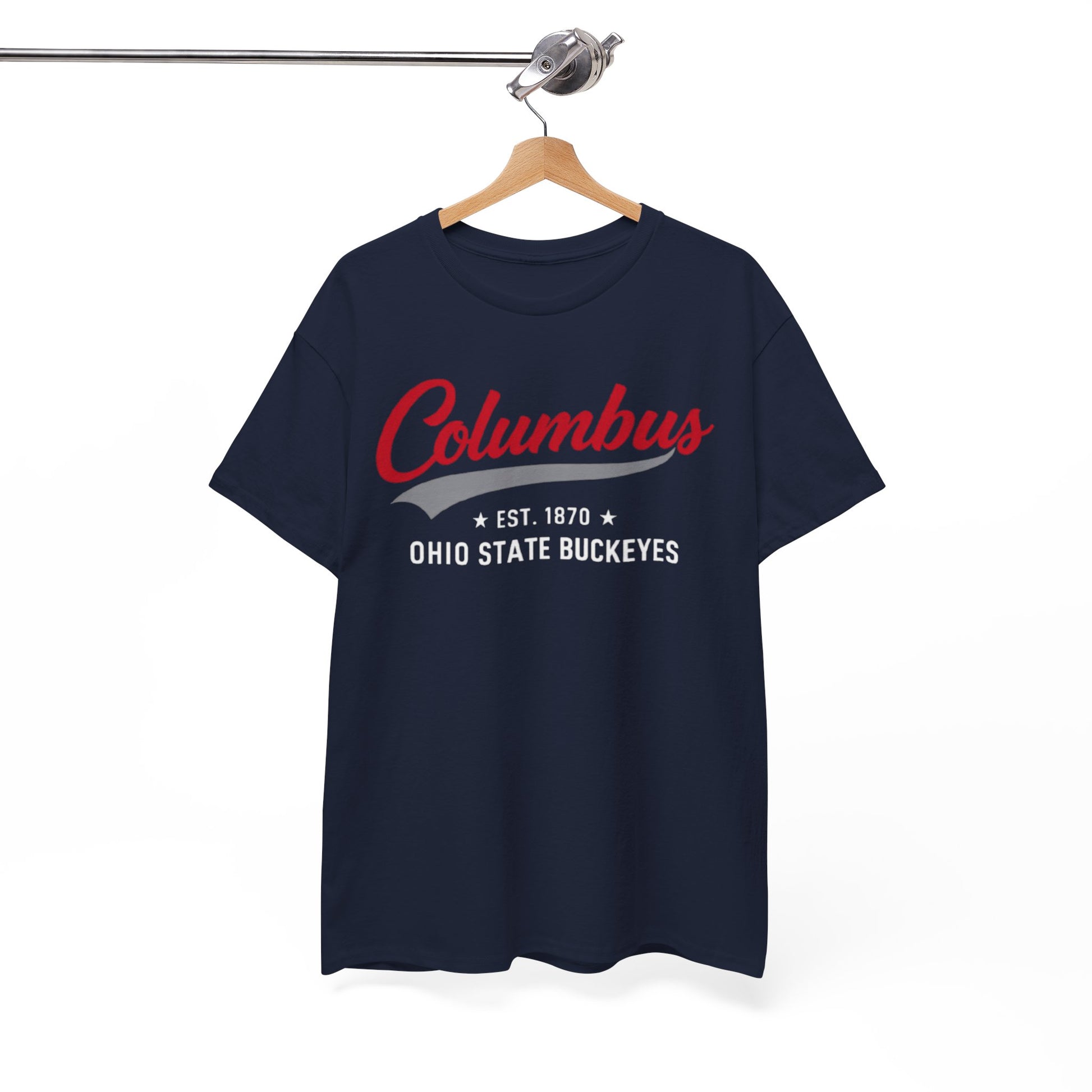 Columbus Ohio State Buckeyes T-Shirt — Retro Script City Tee S game day varsity apparel