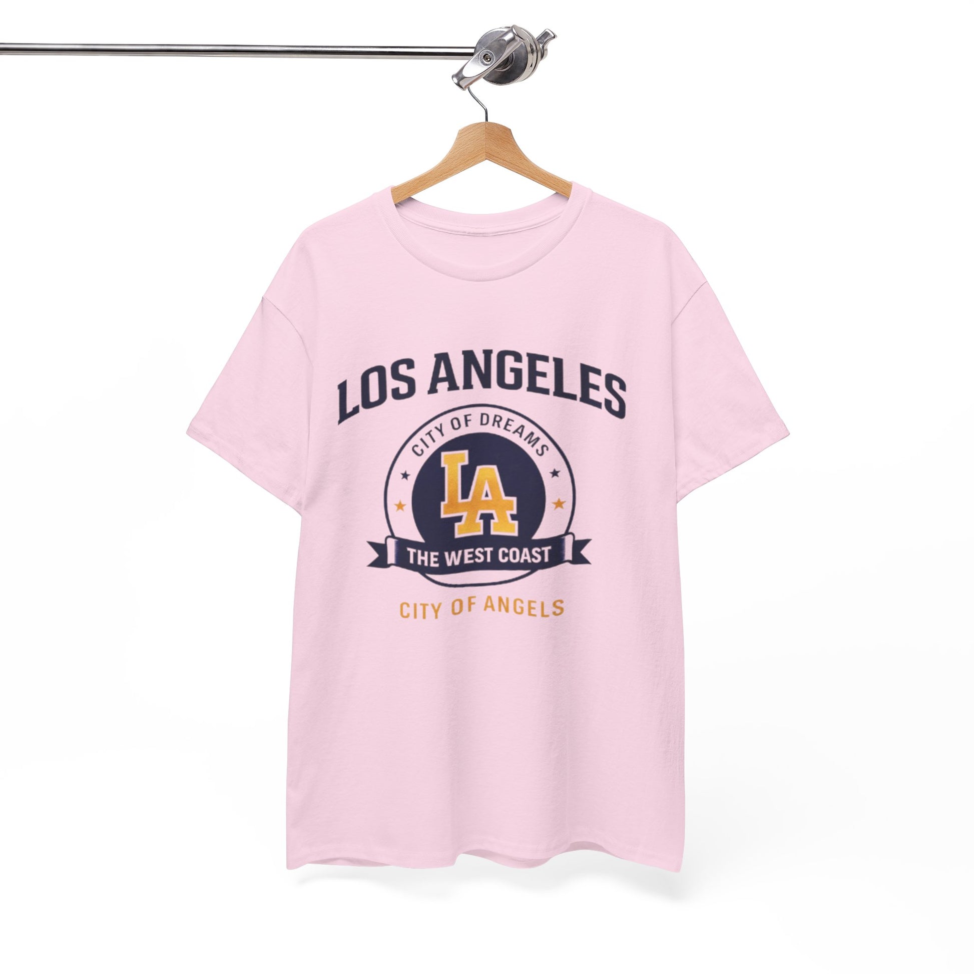 White Smoke Los Angeles LA varsity Tee sporty t shirt
