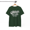 White Smoke Athletic New York Baseball Tee — 'Athletic: Run, Push Yourself' Vintage Sport T-Shirt