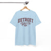 White Smoke Detroit Motor City T‑Shirt — Vintage Automotive Graphic Tee