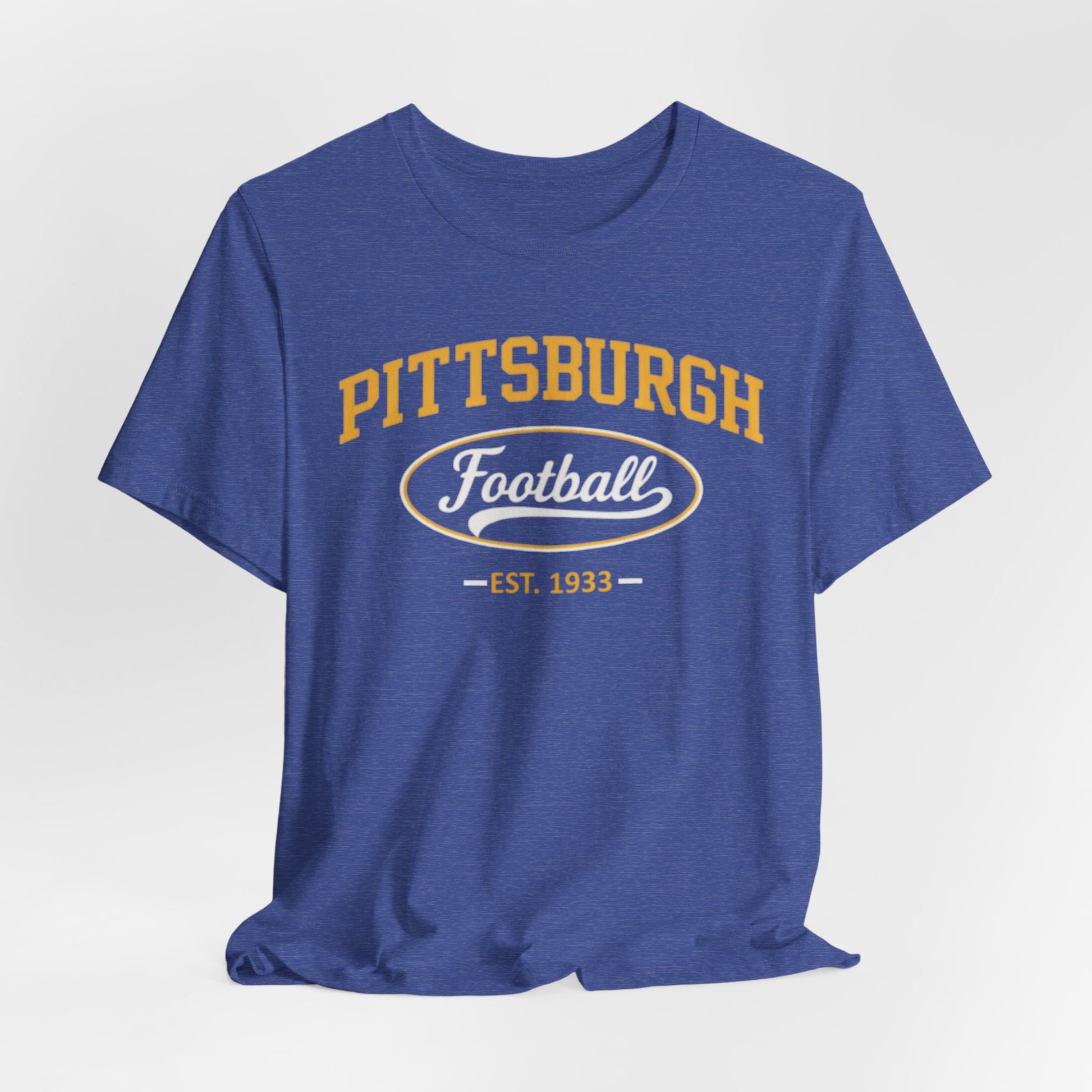 Lavender Pittsburgh Football Tee - Vintage Est. 1933 College Sports T-Shirt