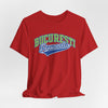 Brown Tricou de baseball vintage Bucuresti Romania — Tricou Retro City