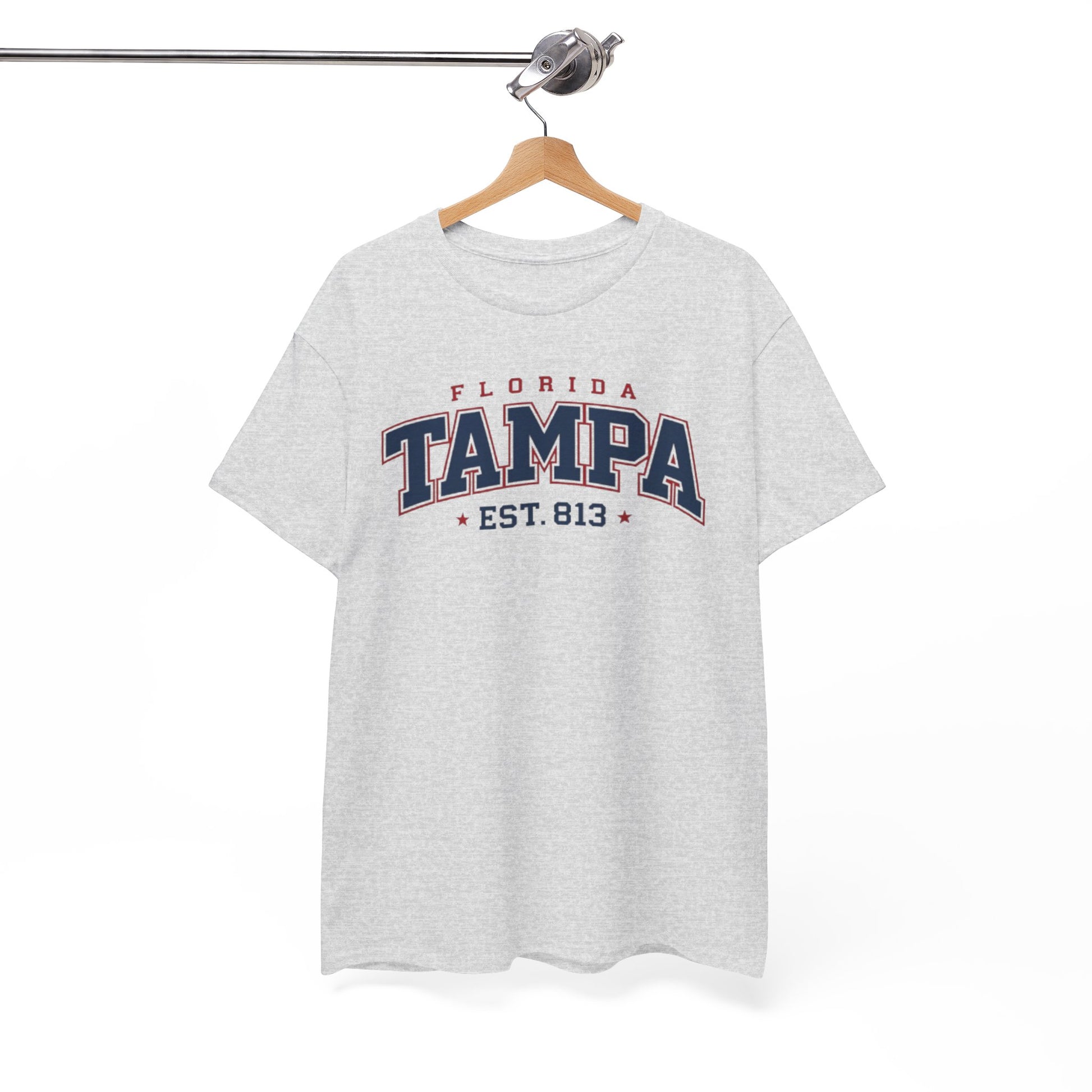 Tampa Florida Vintage College Tee – EST. 813 City Shirt – game day outfit, sportswear style, image 1.0
