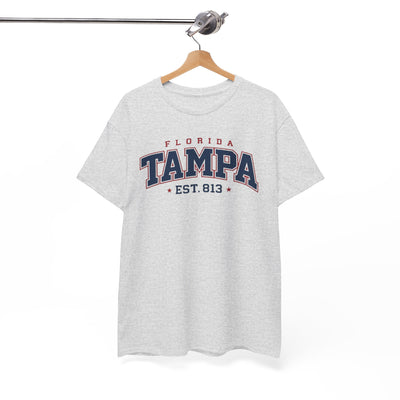 Tampa Florida Vintage College Tee – EST. 813 City Shirt – game day outfit, sportswear style, image 1.0