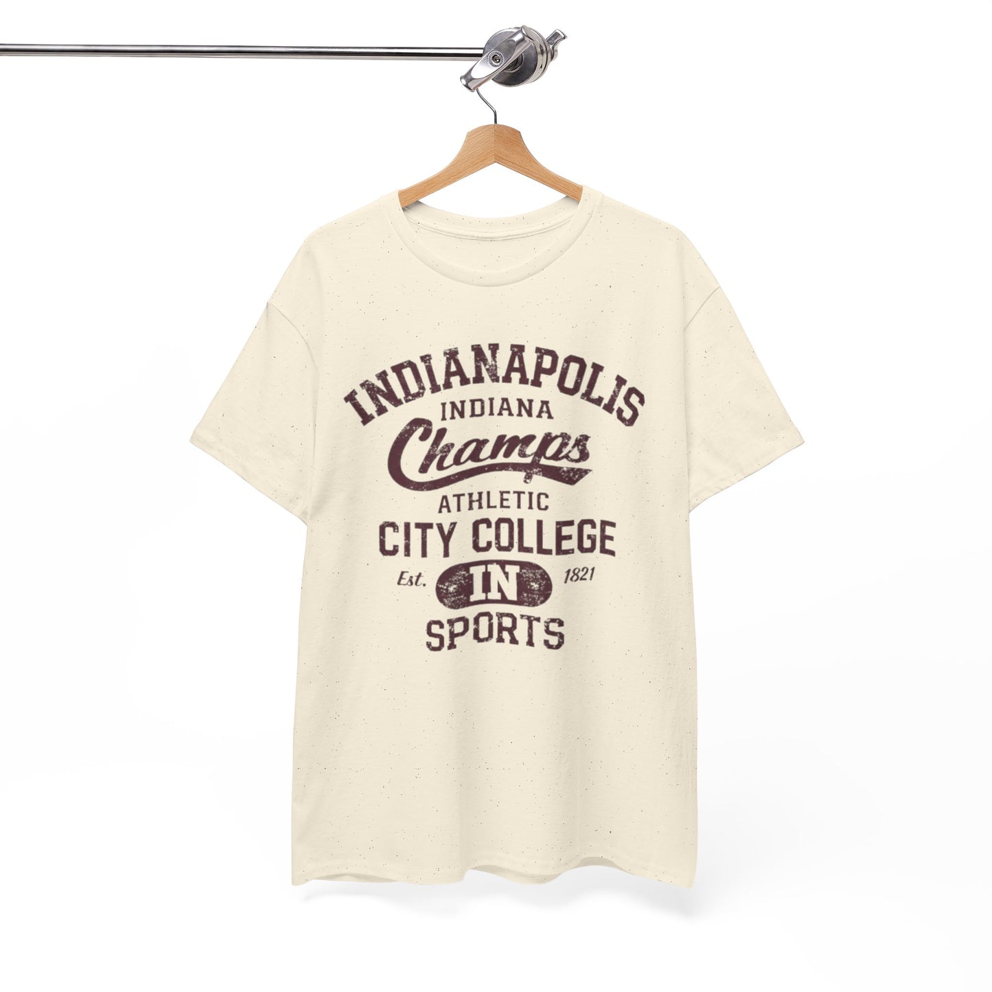 White Smoke Indianapolis Champs Athletic City College T-Shirt