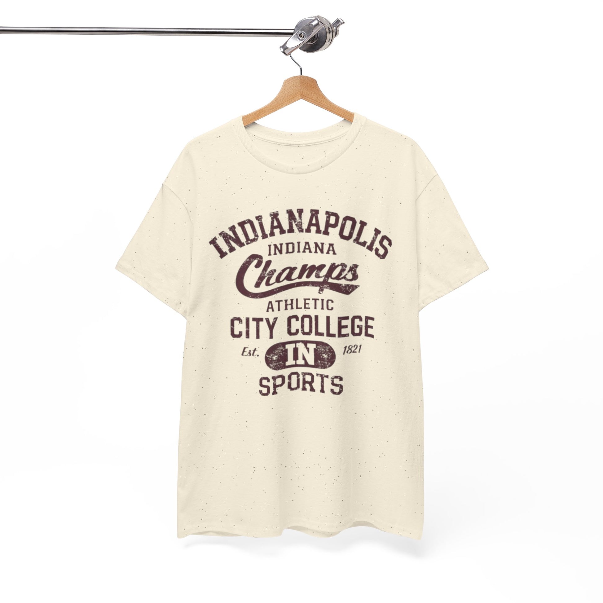 White Smoke Indianapolis Champs Athletic City College T-Shirt