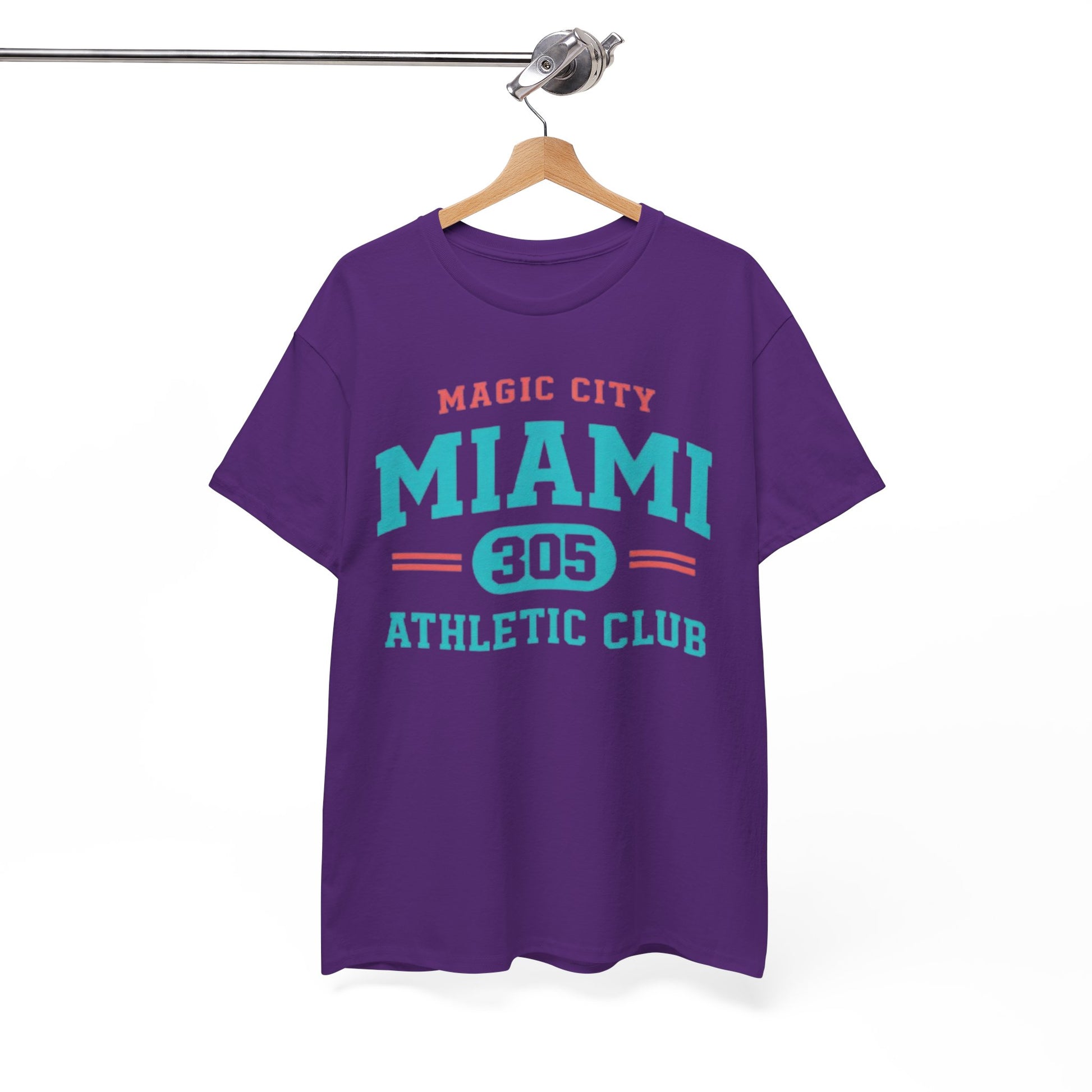 White Smoke Miami 305 Athletic Club T-Shirt — Magic City Vintage Sport Tee