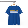 White Smoke Kansas City Retro Tee — Vintage Striped City T‑Shirt