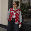 Alabama Crimson Tide Elephant Print Varsity Jacket – Trendy Game Day Streetwear for Men and Women