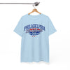 White Smoke Philadelphia Basketball Tee — Retro Varsity Logo Shirt