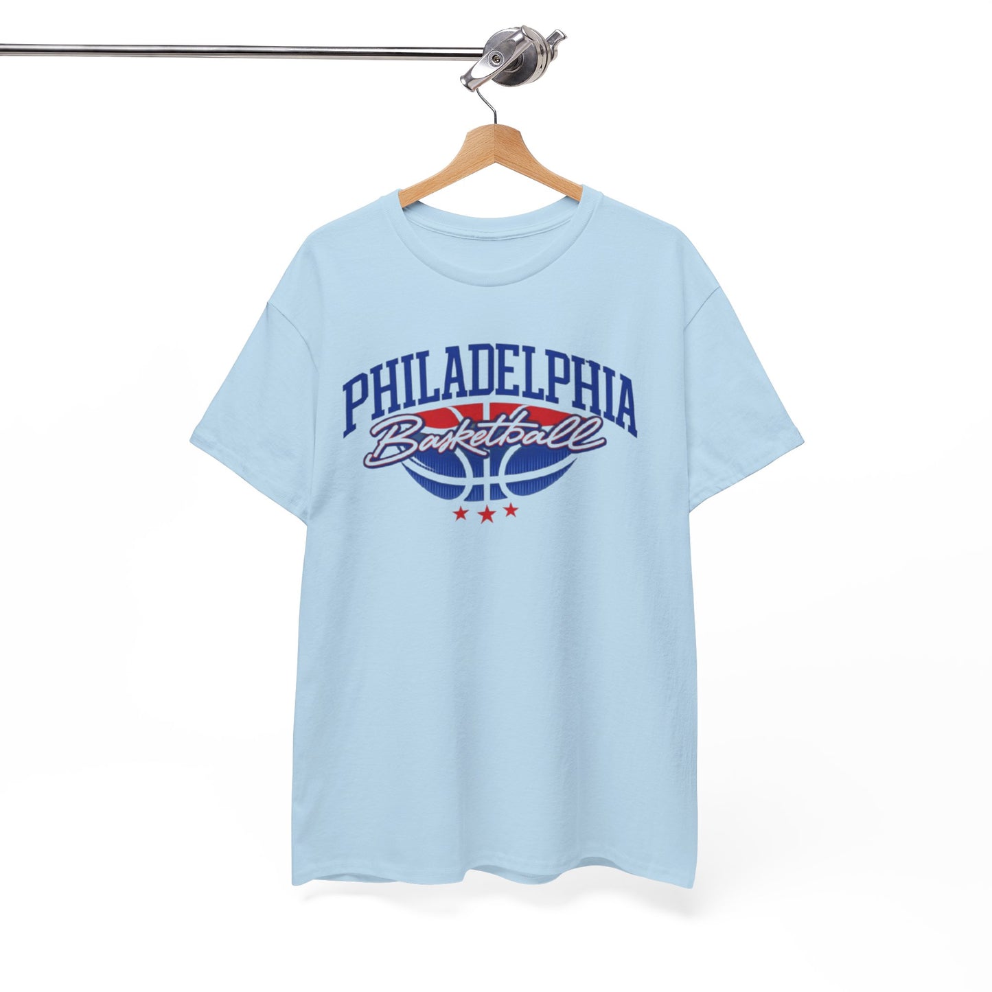 Philadelphia Basketball Tee — Retro Varsity Logo Shirt