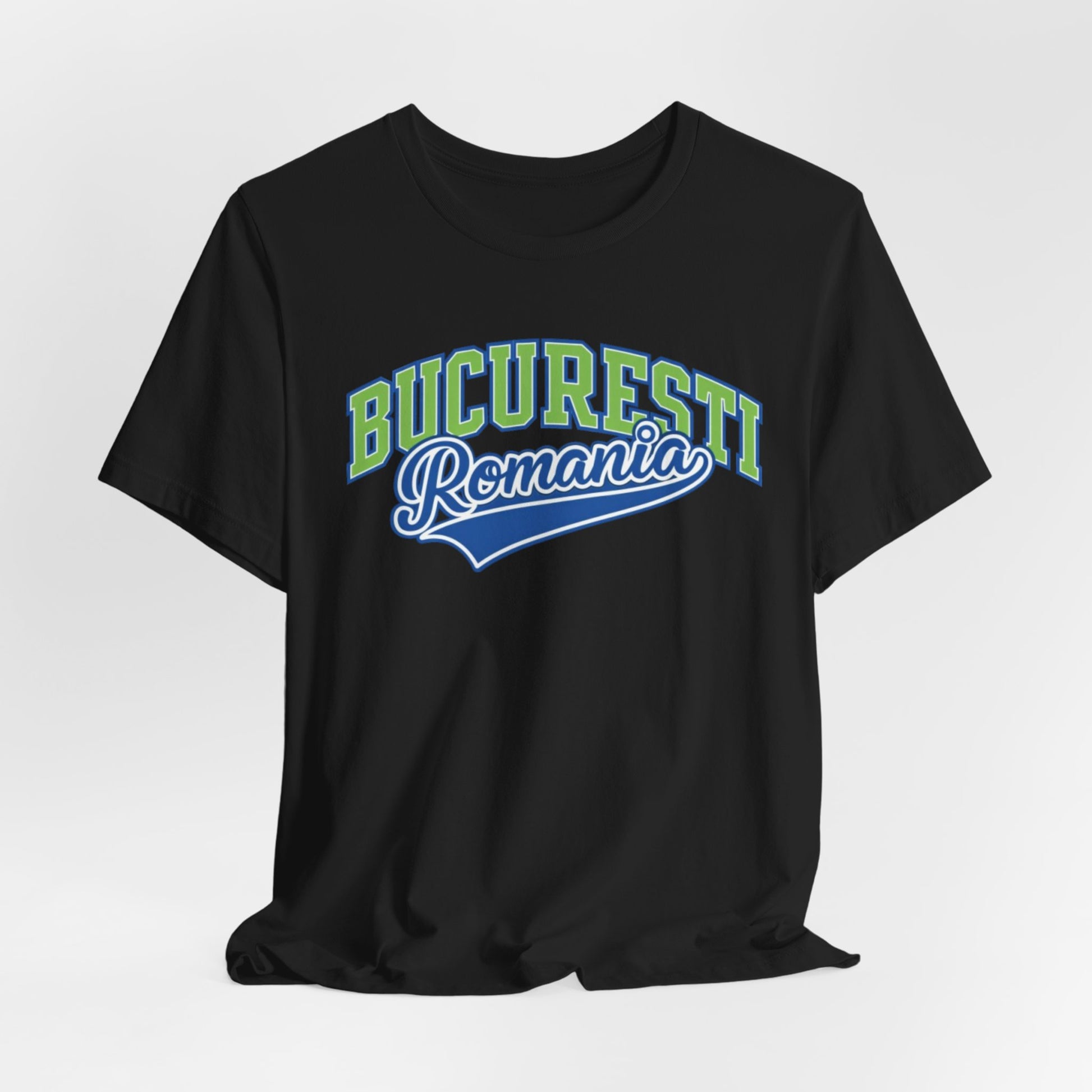 Black Tricou de baseball vintage Bucuresti Romania — Tricou Retro City
