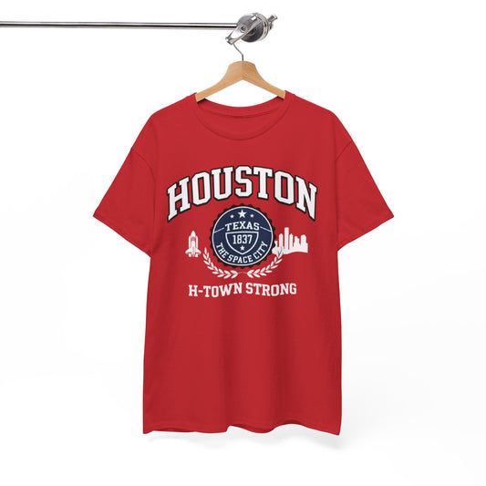 Houston H-Town Strong Tee — Texas 1837 City Skyline Shirt