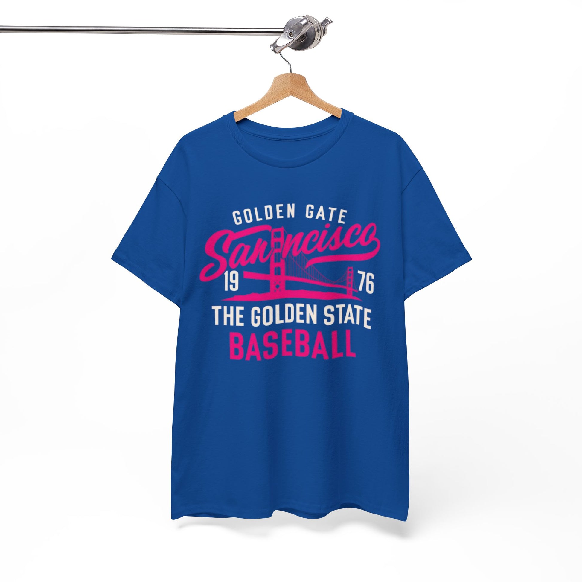White Smoke San Francisco Golden Gate Baseball T-Shirt – Vintage City Sports Script Design