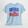 Lavender Buffalo Football T-Shirt — Retro Helmet Sports Tee