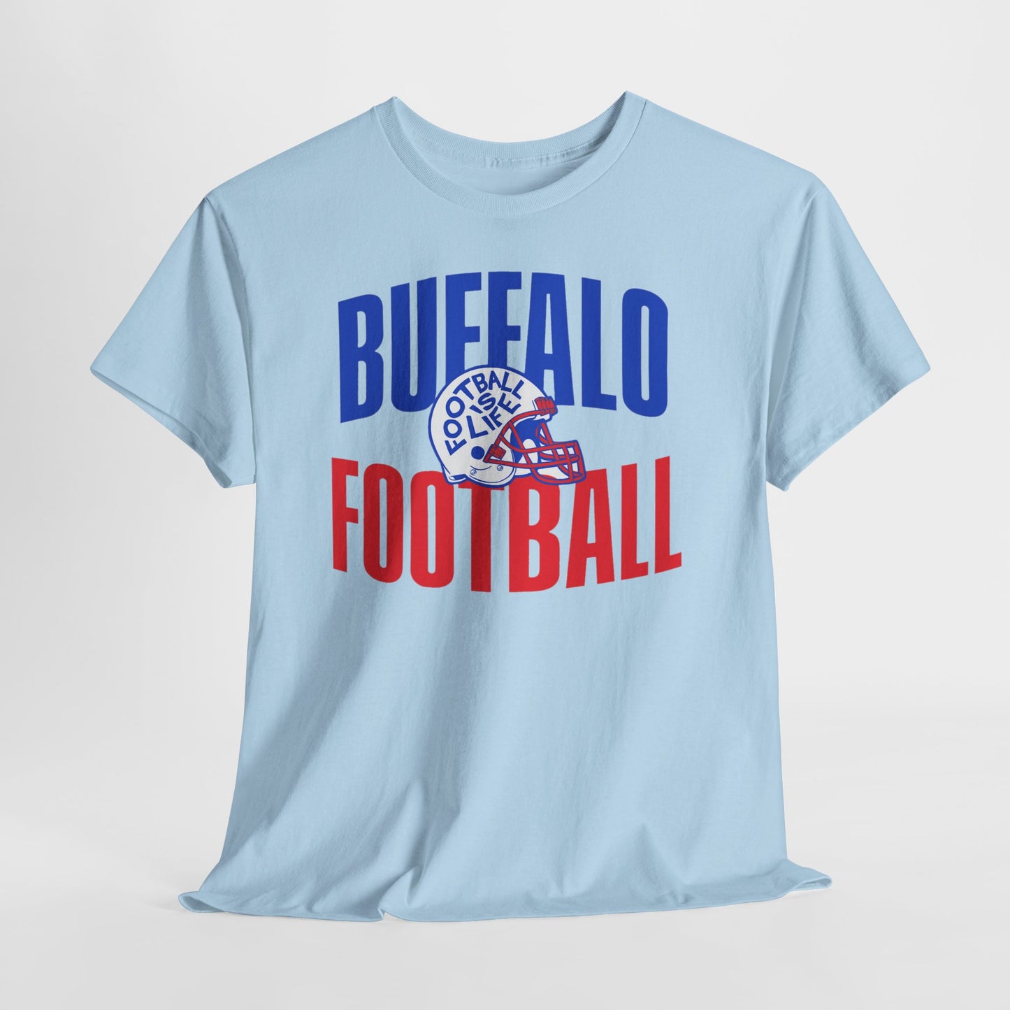 Buffalo Football T-Shirt — Retro Helmet Sports Tee