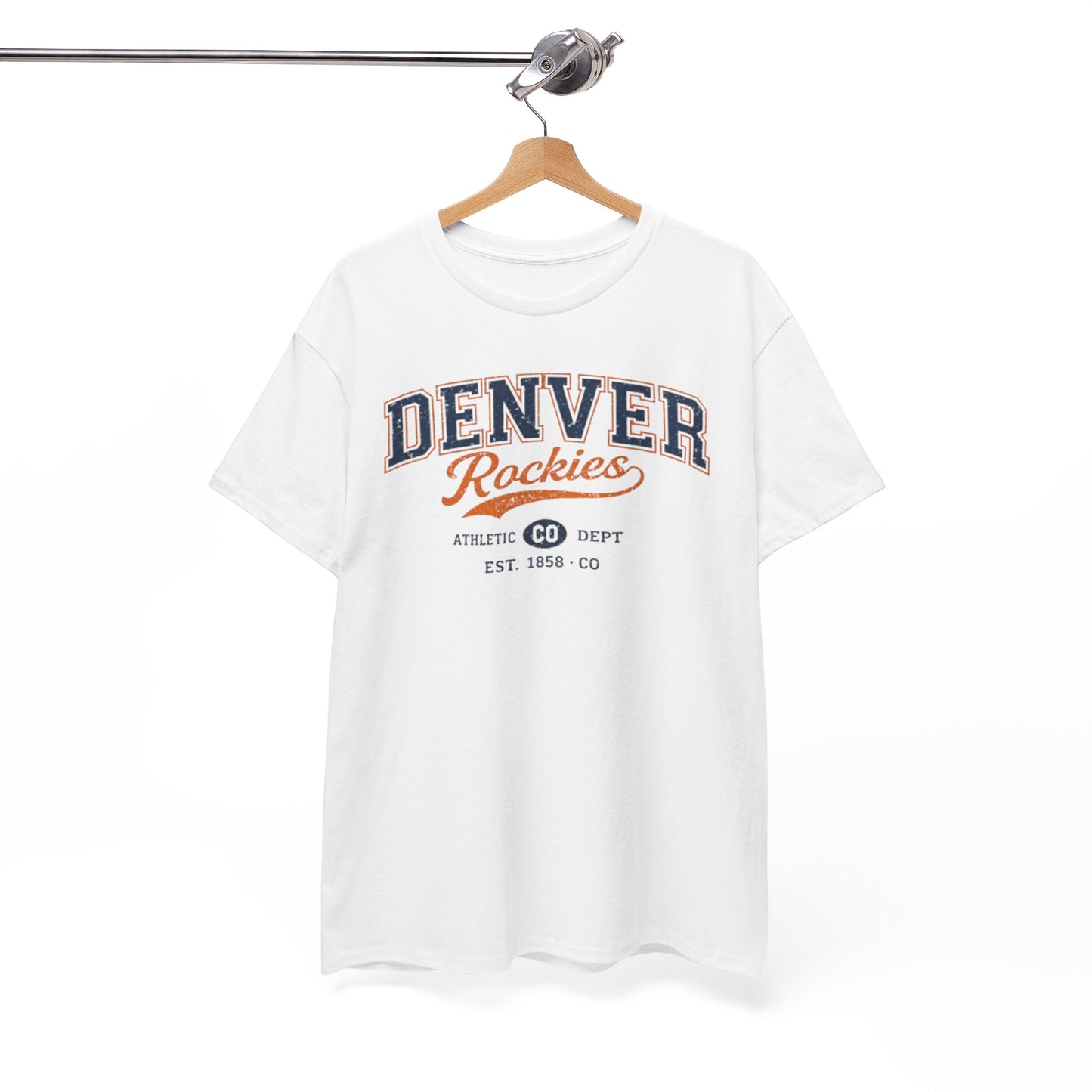 Denver Rockies Athletic Tee — Vintage Baseball Graphic T-Shirt