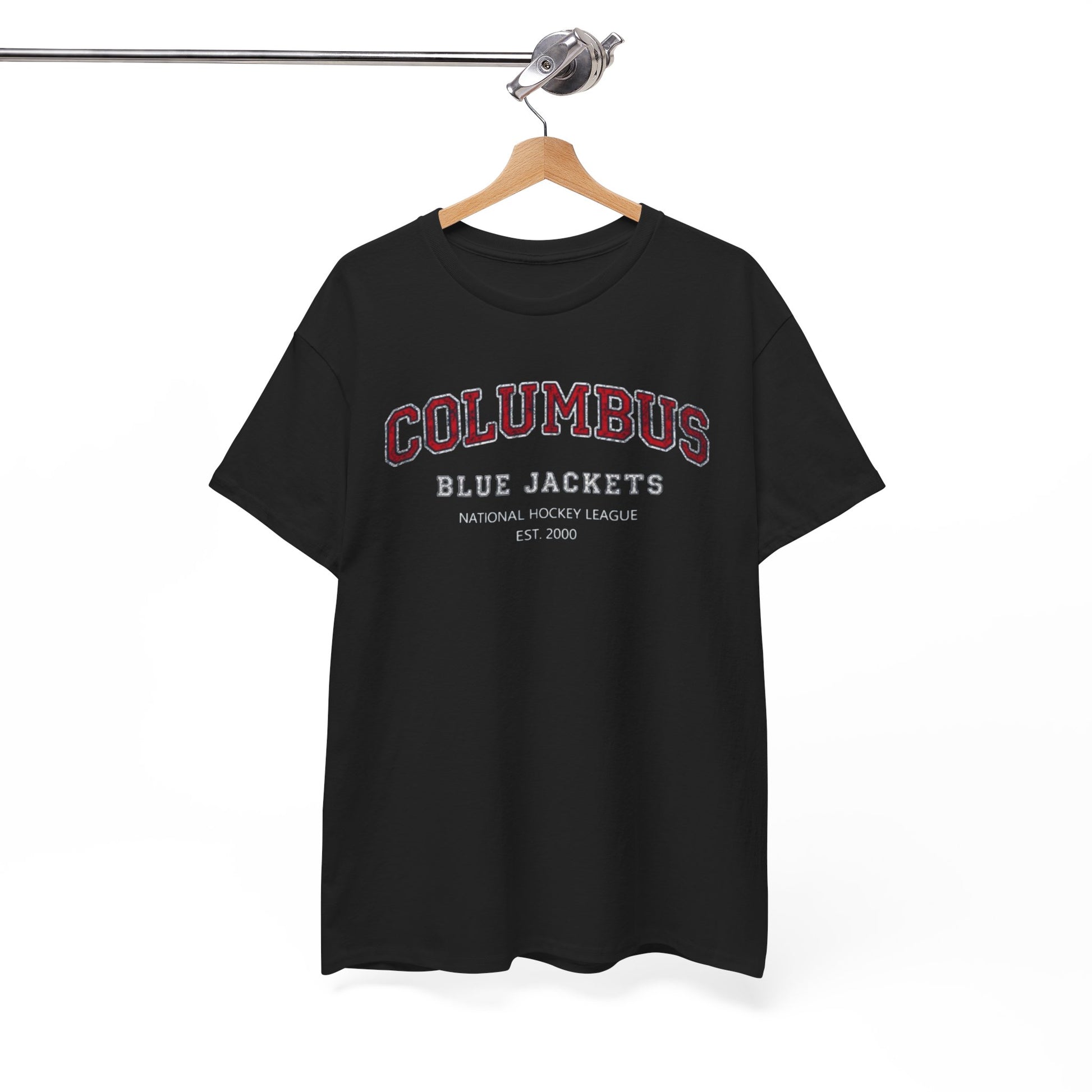 White Smoke Columbus Blue Jackets Vintage  T‑Shirt