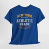 Dark Slate Blue New York Athletic Grade T-Shirt — Retro Collegiate Sports Tee