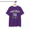 White Smoke San Diego Athletic Dept. SD Division 619 T-Shirt