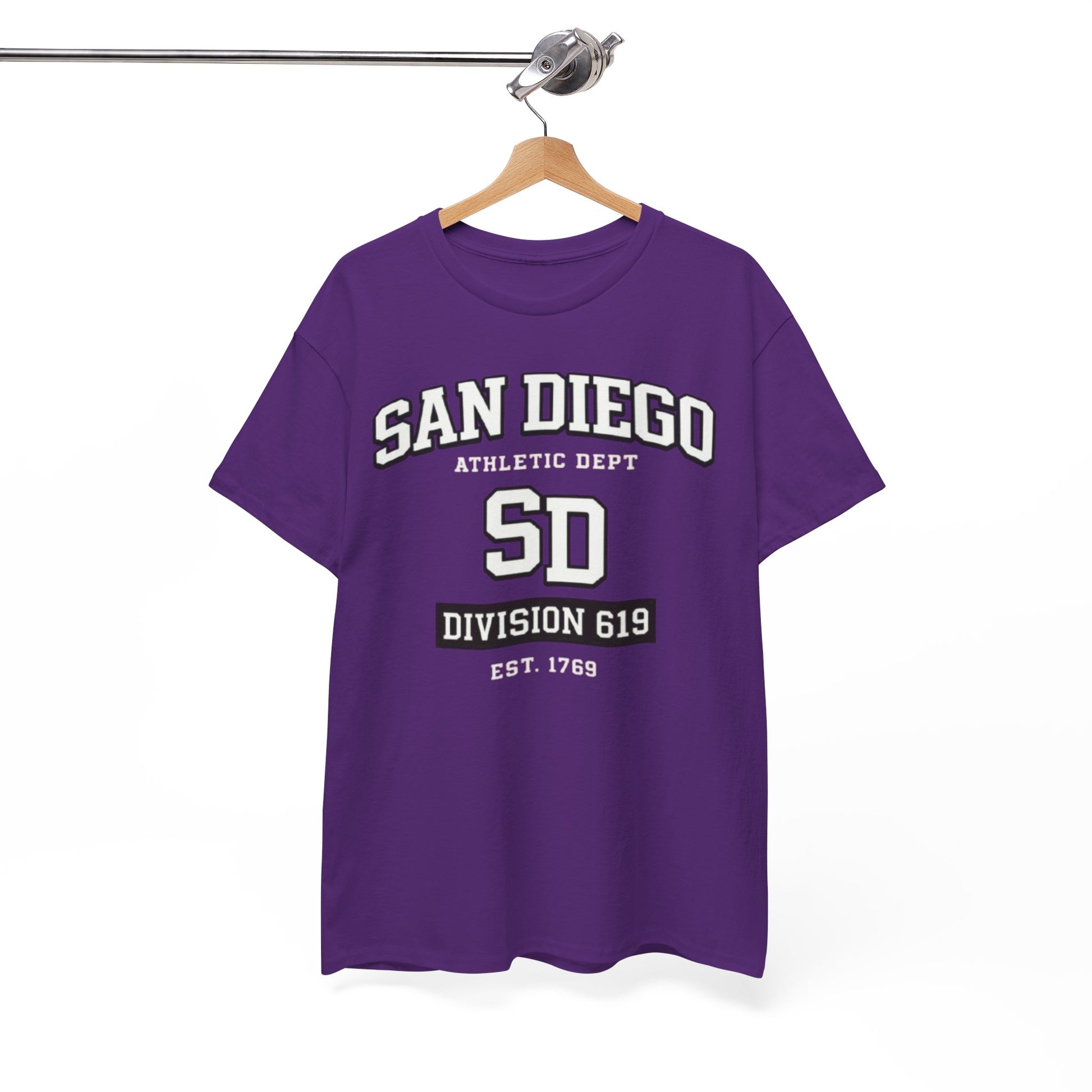 White Smoke San Diego Athletic Dept. SD Division 619 T-Shirt